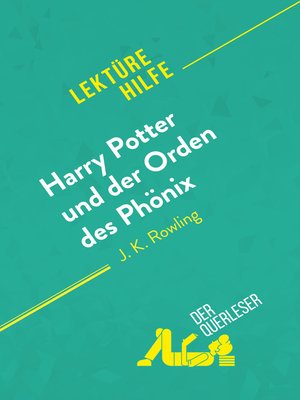 cover image of Harry Potter und der Orden des Phönix von J. K. Rowling (Lektürehilfe)